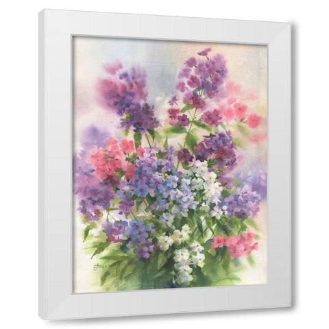 Phlox Smell White Modern Wood Framed Art Print by Besedina, Anastasiia