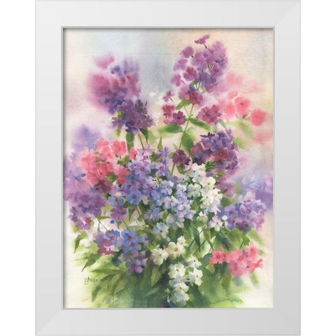 Phlox Smell White Modern Wood Framed Art Print by Besedina, Anastasiia