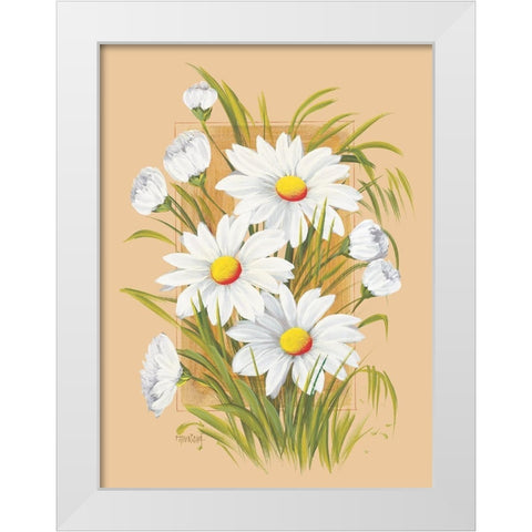 Flowers Composition I White Modern Wood Framed Art Print by Divisova, Jaroslava