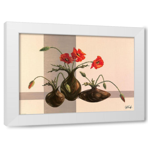 Art Decor VII White Modern Wood Framed Art Print by Krol, Wieslaw