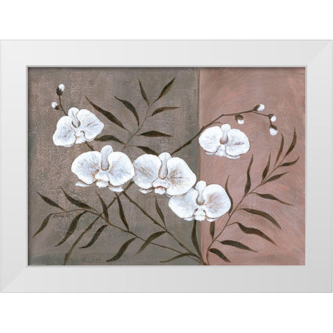 Modern Colours I White Modern Wood Framed Art Print by Dahlke, Izabella