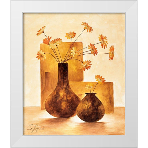 Modern Stillife I White Modern Wood Framed Art Print by Lopardi, E.