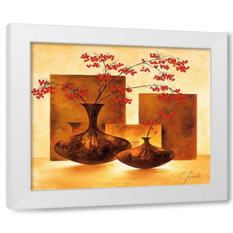 Modern Stillife III White Modern Wood Framed Art Print by Lopardi, E.
