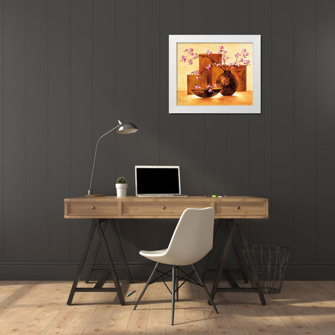 Modern Stillife IV White Modern Wood Framed Art Print by Lopardi, E.