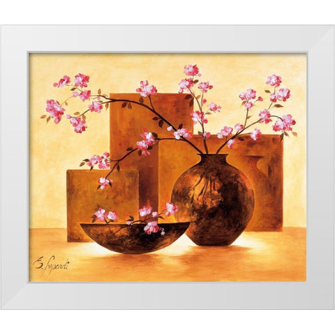 Modern Stillife IV White Modern Wood Framed Art Print by Lopardi, E.