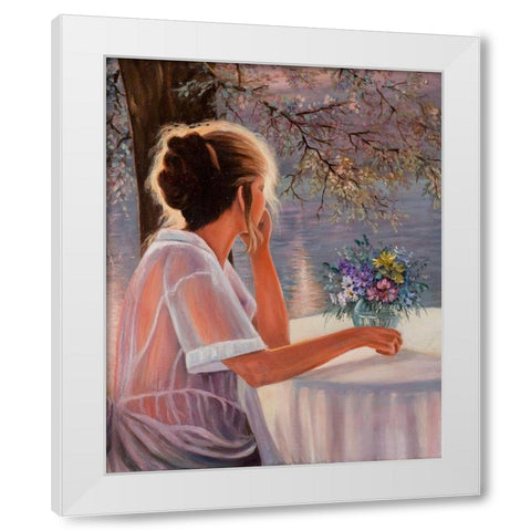 Dreaming about Darling White Modern Wood Framed Art Print by Stepien, Ryszard