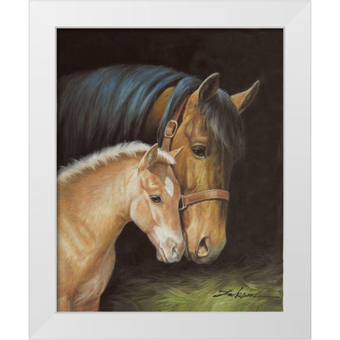 Together White Modern Wood Framed Art Print by Jackson