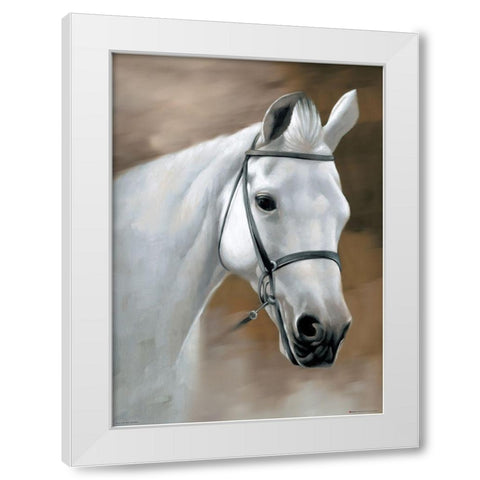 My Best Friend I White Modern Wood Framed Art Print by Petrikova, Eva