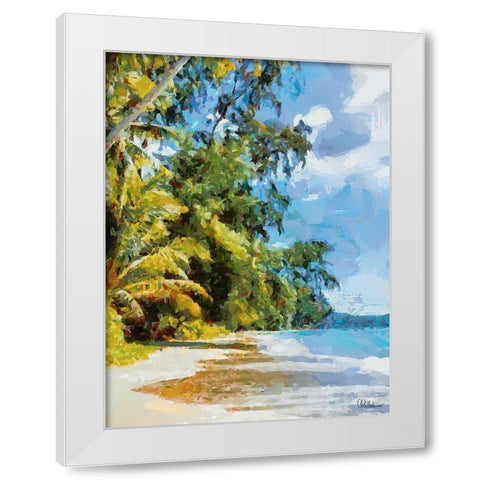 Everyone Loves Palm Trees VII White Modern Wood Framed Art Print by Medeiros, Celito