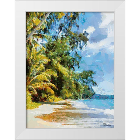 Everyone Loves Palm Trees VII White Modern Wood Framed Art Print by Medeiros, Celito