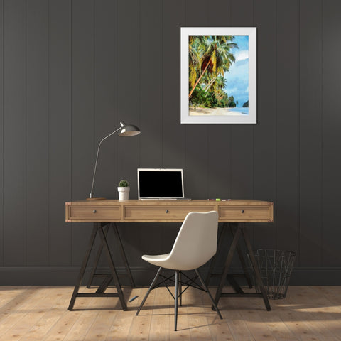 Everyone Loves Palm Trees VIII White Modern Wood Framed Art Print by Medeiros, Celito