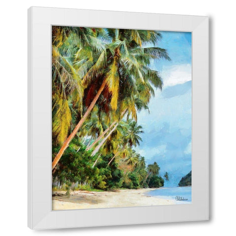 Everyone Loves Palm Trees VIII White Modern Wood Framed Art Print by Medeiros, Celito