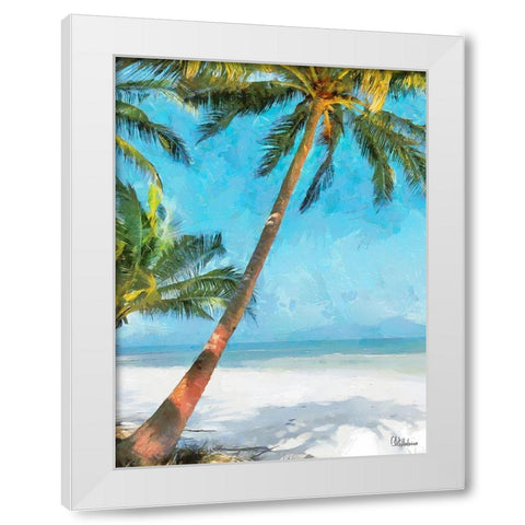 Everyone Loves Palm Trees X White Modern Wood Framed Art Print by Medeiros, Celito