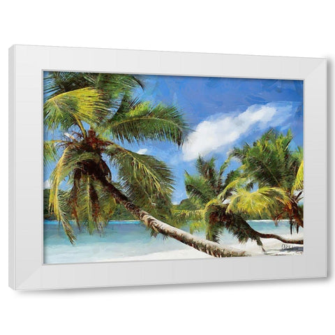 Everyone Loves Palm Trees XI White Modern Wood Framed Art Print by Medeiros, Celito
