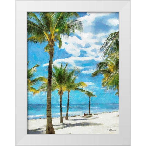 Everyone Loves Palm Trees XII White Modern Wood Framed Art Print by Medeiros, Celito