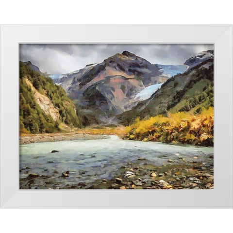 Iceland Trip I White Modern Wood Framed Art Print by Medeiros, Celito