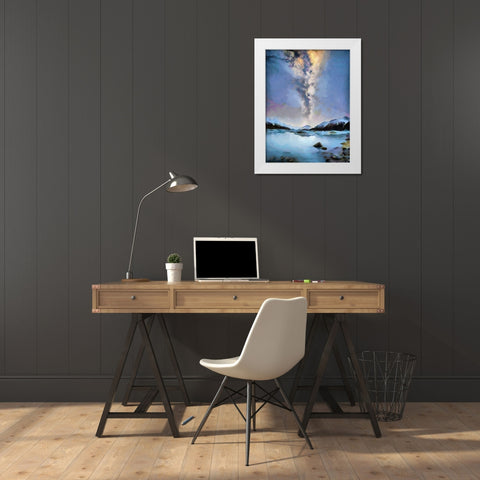 Iceland Trip III White Modern Wood Framed Art Print by Medeiros, Celito