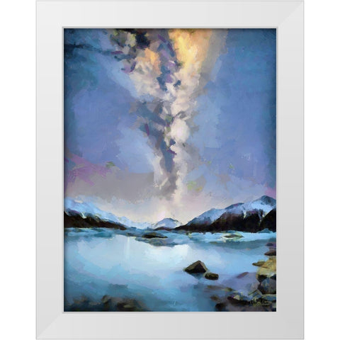 Iceland Trip III White Modern Wood Framed Art Print by Medeiros, Celito