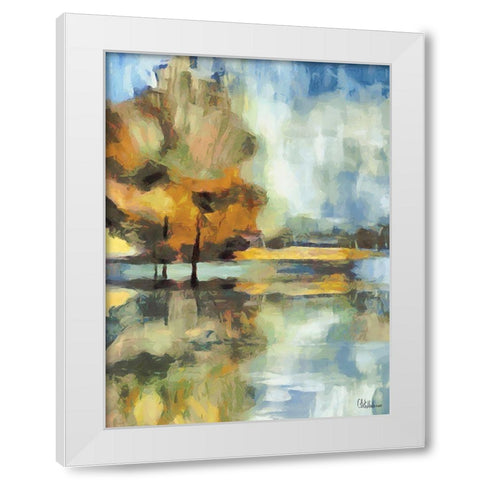 Abstract Landscape I White Modern Wood Framed Art Print by Medeiros, Celito