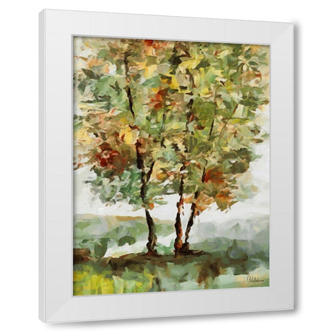 Abstract Landscape III White Modern Wood Framed Art Print by Medeiros, Celito