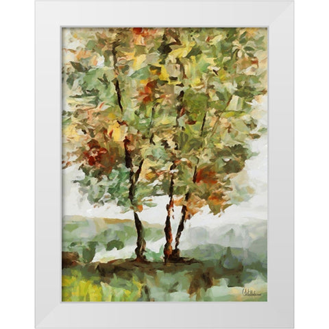 Abstract Landscape III White Modern Wood Framed Art Print by Medeiros, Celito