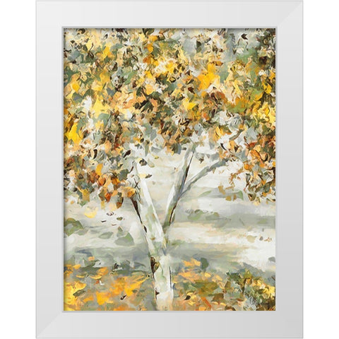 Abstract Landscape IV White Modern Wood Framed Art Print by Medeiros, Celito