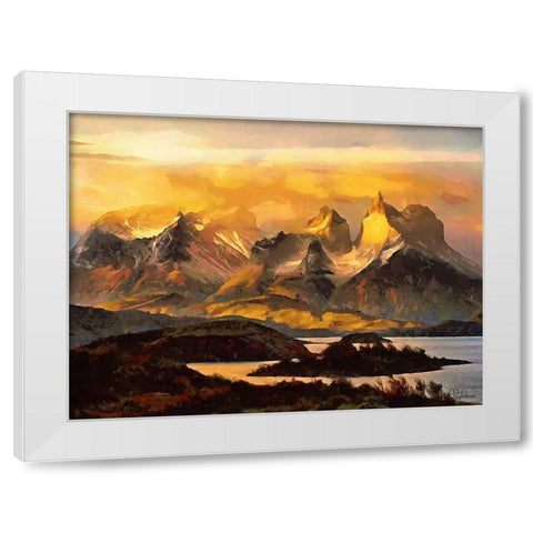 Rocky Nature I White Modern Wood Framed Art Print by Medeiros, Celito
