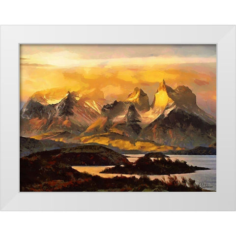 Rocky Nature I White Modern Wood Framed Art Print by Medeiros, Celito
