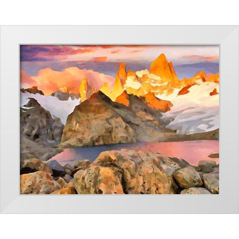 Rocky Nature II White Modern Wood Framed Art Print by Medeiros, Celito