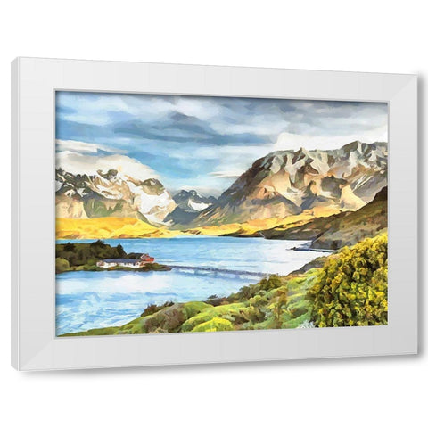 Rocky Nature VIII White Modern Wood Framed Art Print by Medeiros, Celito