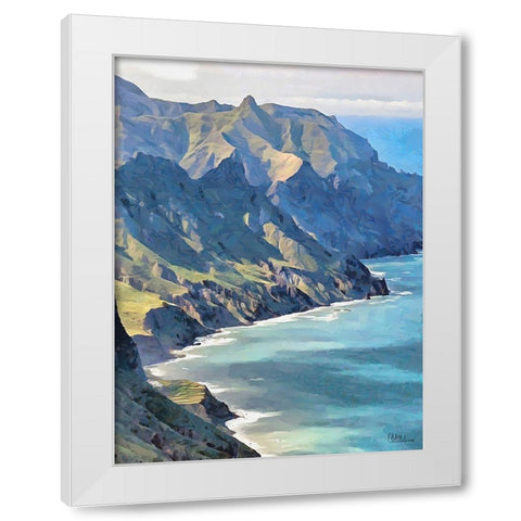 Rocky Nature IX White Modern Wood Framed Art Print by Medeiros, Celito
