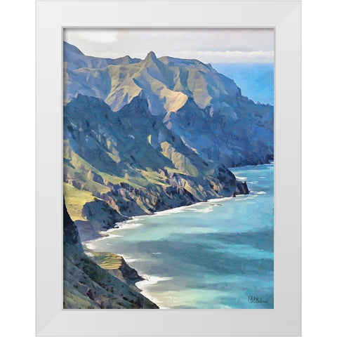Rocky Nature IX White Modern Wood Framed Art Print by Medeiros, Celito