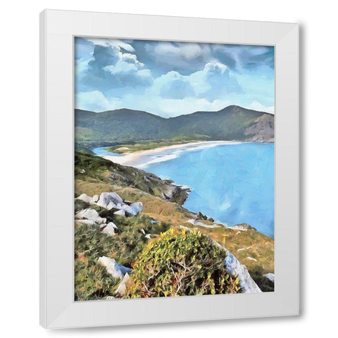 Rocky Nature X White Modern Wood Framed Art Print by Medeiros, Celito