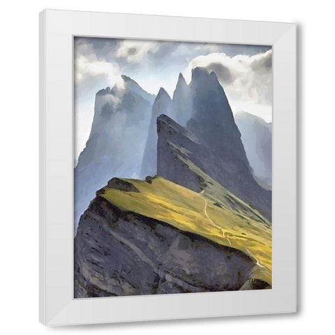 Rocky Nature XII White Modern Wood Framed Art Print by Medeiros, Celito