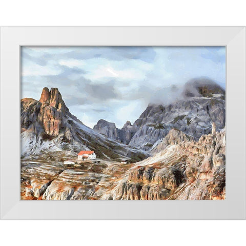 Rocky Nature XVI White Modern Wood Framed Art Print by Medeiros, Celito