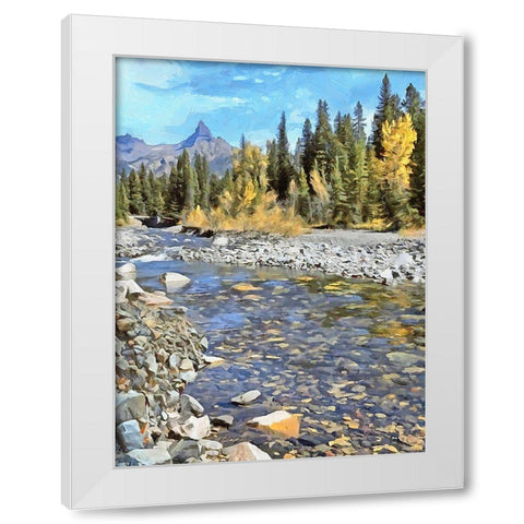 Rocky Nature XVIII White Modern Wood Framed Art Print by Medeiros, Celito