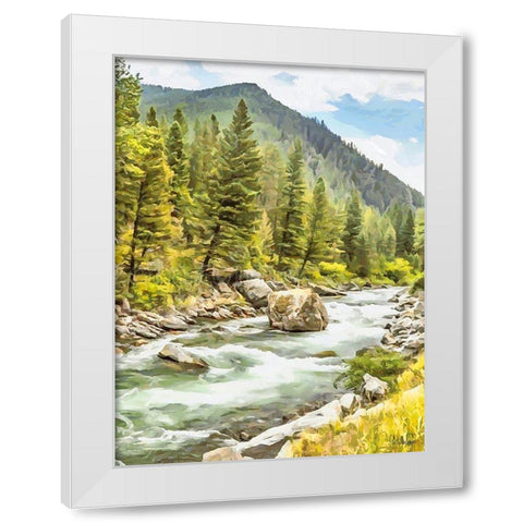 Rocky Nature XIX White Modern Wood Framed Art Print by Medeiros, Celito