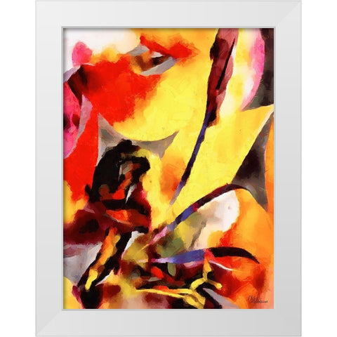 Kandinsky Inspiration VIII White Modern Wood Framed Art Print by Medeiros, Celito