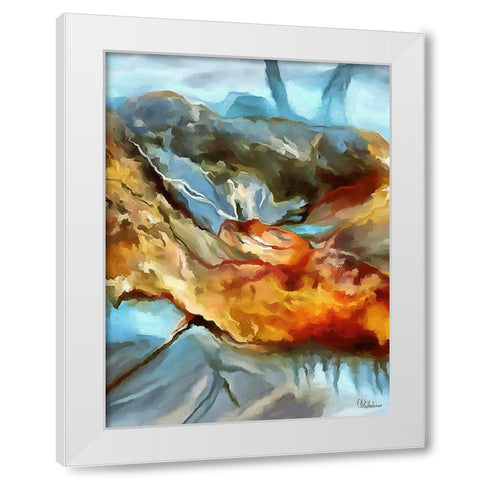 Kandinsky Inspiration XV White Modern Wood Framed Art Print by Medeiros, Celito