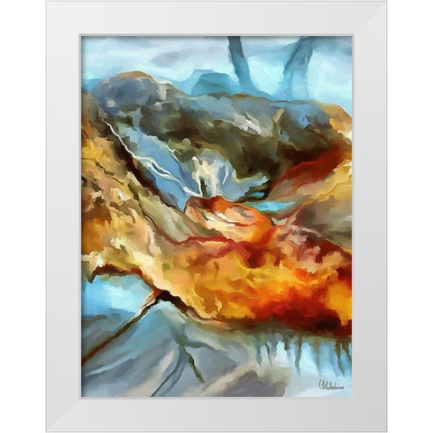 Kandinsky Inspiration XV White Modern Wood Framed Art Print by Medeiros, Celito