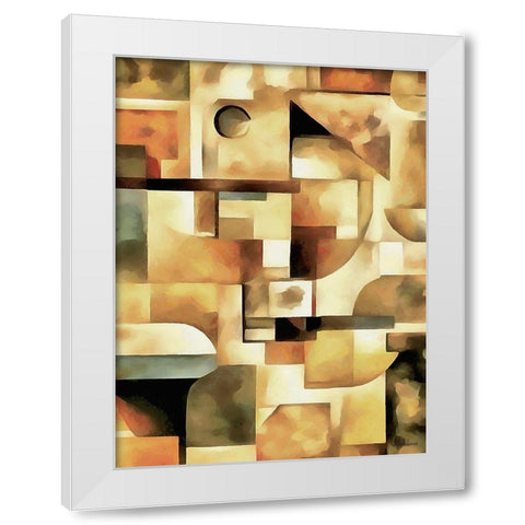 Kandinsky Inspiration XXIII White Modern Wood Framed Art Print by Medeiros, Celito