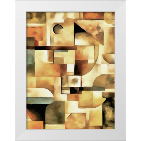 Kandinsky Inspiration XXIII White Modern Wood Framed Art Print by Medeiros, Celito