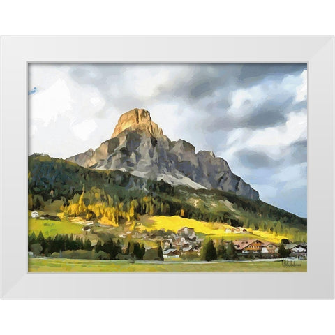 Dolomites White Modern Wood Framed Art Print by Medeiros, Celito