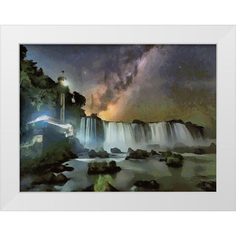 Milky Way I White Modern Wood Framed Art Print by Medeiros, Celito