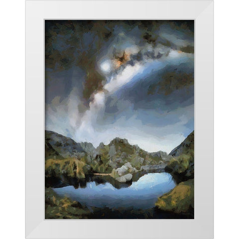 Milky Way VI White Modern Wood Framed Art Print by Medeiros, Celito