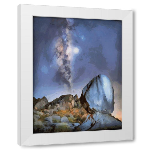Milky Way VII White Modern Wood Framed Art Print by Medeiros, Celito