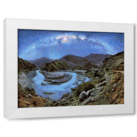 Milky Way VIII White Modern Wood Framed Art Print by Medeiros, Celito