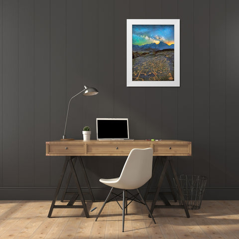 Milky Way XIII White Modern Wood Framed Art Print by Medeiros, Celito