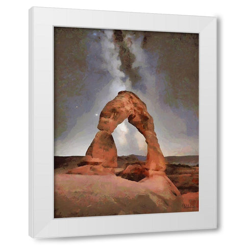 Milky Way XV White Modern Wood Framed Art Print by Medeiros, Celito