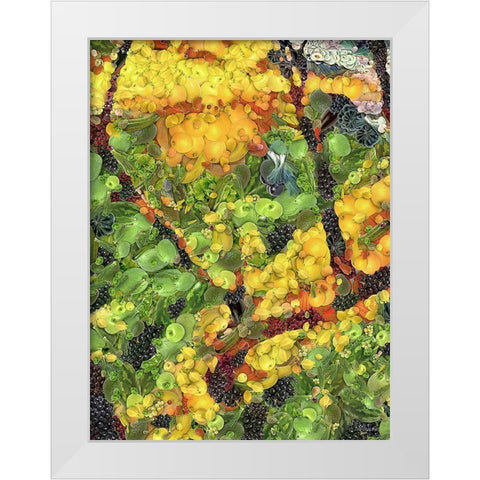 After Ayuhasca II White Modern Wood Framed Art Print by Medeiros, Celito